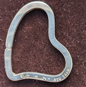 Tiffany co elsa peretti heart shape key ring